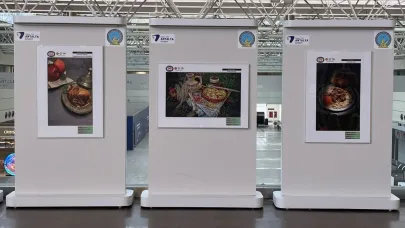 Havalimanında Anadolu lezzetlerinin görsel şöleni