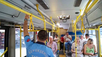 Büyükşehir’in toplu ulaşım araçlarındaki sıkı denetimleri devam ediyor