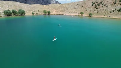 Antalya'da Torosların gölgesinde gizlenmiş cam gibi bir göl! Konumunu duyan koşuyor