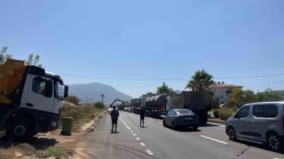 Açık damperle EDS direğine çarptı