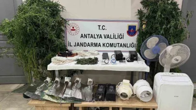 Evini uyuşturucu serasına çevirdi, kaçamadı