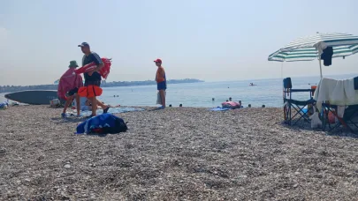 Konyaaltı Sahili’nde hafta sonu yoğunluğu