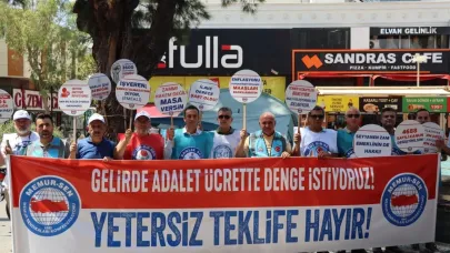 Memur Sen Antalya’da çadır kurup eylem yaptı
