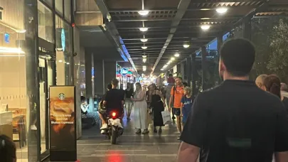 Beach Park'ta tehlikeli motor yolculuğu!