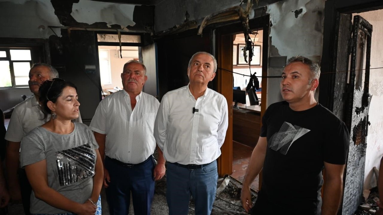 Kepez’den, yangın sonrası Odabaşı İlkokulu’na destek