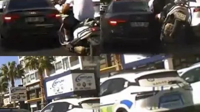 Motosiklet kazaları kamerada