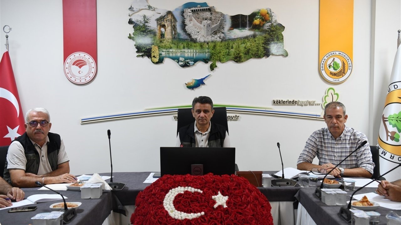 Mersin’de yanın değerlendirme toplantısı yapıldı