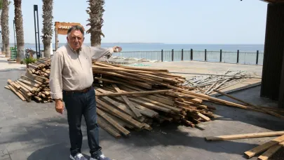 Konyaaltı sahilinde 'gölgelik' krizi