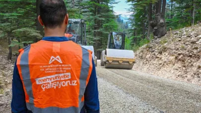 Mersin’de yayla yolu 50 kilometreden 18 kilometreye düştü
