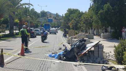 Marmaris'te Motosiklet can aldı