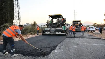 Büyükşehir’den Şehir Hastanesi yoluna sıcak asfalt