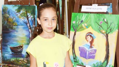 Küçük sanatçıların sergi heyecanı