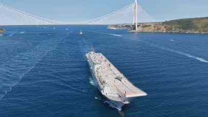 TCG Anadolu'nun 'Mavi Vatan Boğaz Geçişi' sona erdi