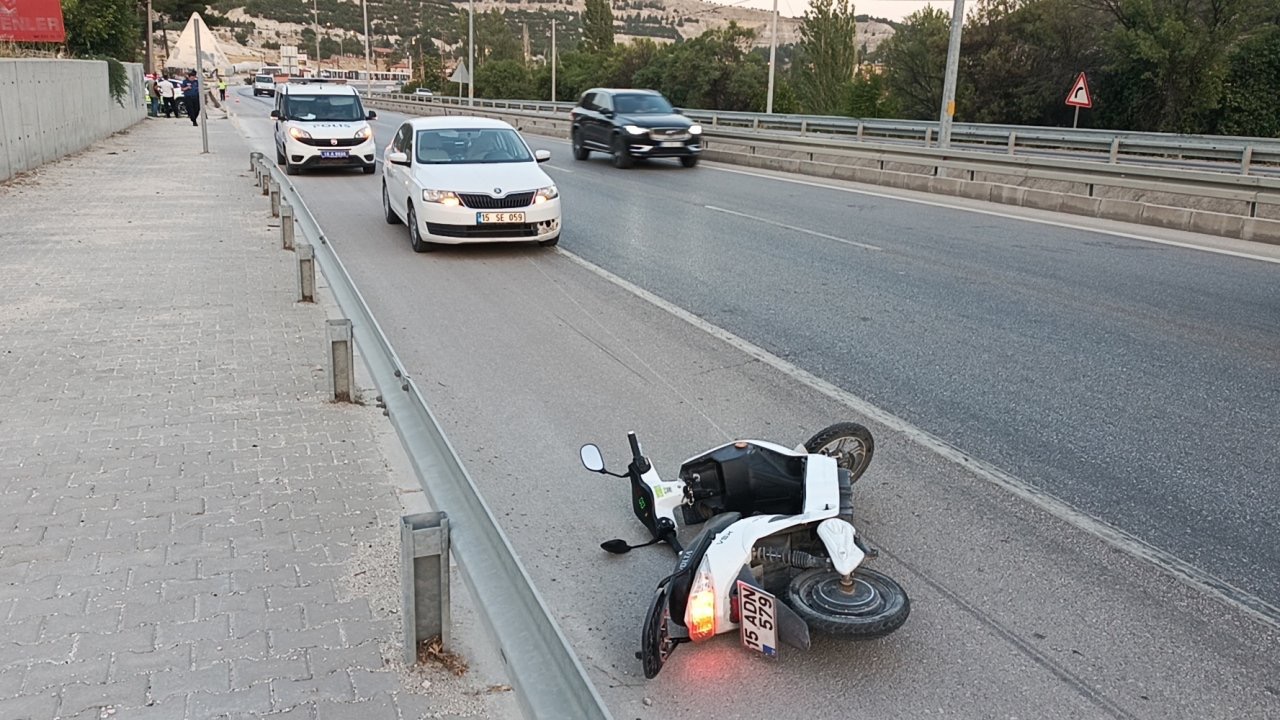 Motosiklet kazası: 1 yaralı