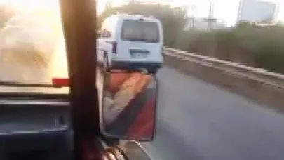 Emniyet şeridini kullanan sürücülere videolu tepki