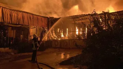 En mutlu günlerinde ev ve depoları alev alev yandı