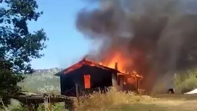 Eğirdir'de ev yangını
