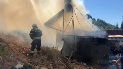 Kendi evini ateşe verdiği iddiasıyla gözaltına alındı