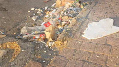 Güvenlik Mahallesi sakinleri kirli çöp görüntüsünden şikayetçi!