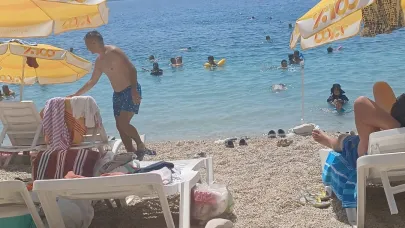 Kaş’ta plajlar doldu!