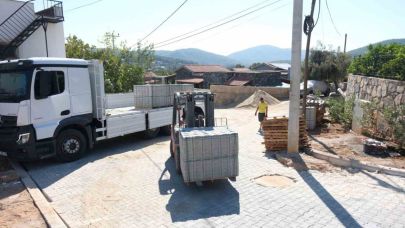 Bodrum Belediyesi üstyapı çalışmalarını sürdürüyor