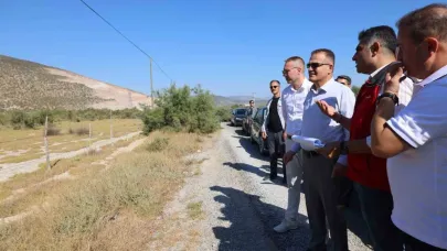 Vali Akbıyık Milas OSB bölgesinde incelemelerde bulundu
