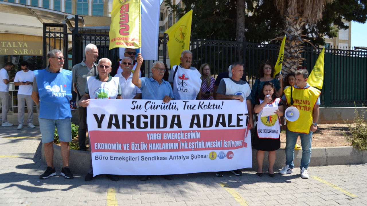 BES Antalya Şubesi: “Yargıda Adalet, Yargı Emekçilerinin Hakları İçin Mücadeleyi Sürdüreceğiz”
