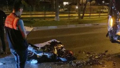 Motosiklet sürücüsü kazada hayatını kaybetti