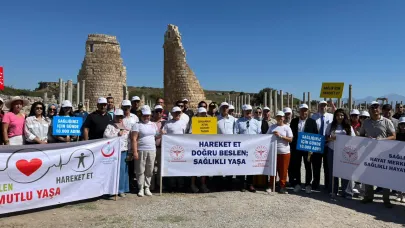 Perge Antik Kenti’nde sağlıklı yaşama dikkat çekildi