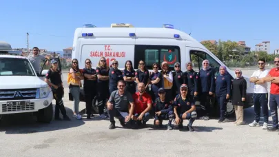 Burdur'da ambulans sürüş güvenliği eğitimi