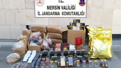 Mersin’de kaçak makaron operasyonu