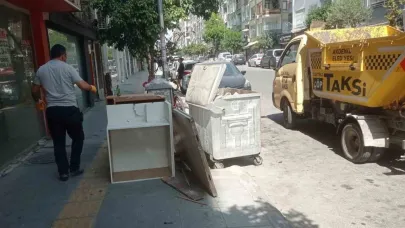 Çöp taksiler hafta sonu da mesaide