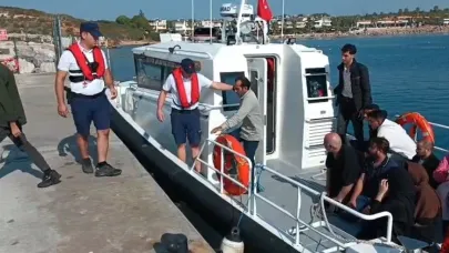 Bodrum’da 19 düzensiz göçmen kurtarıldı