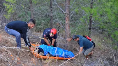 60 metrelik uçuruma yuvarlanan otomobildeki Muhammet, hayatını kaybetti