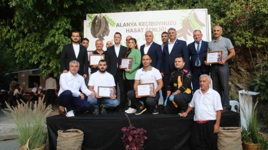 Alanya’da keçiboynuzu hasat şenliği ve coğrafi tescil belge töreni