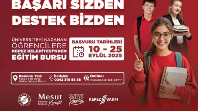 Kepez Belediyesi’nden üniversite öğrencilerine burs desteği