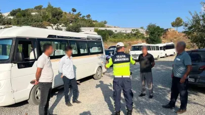 Jandarma okul servislerini denetledi