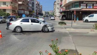 Manavgat’ta otomobiller çarpıştı: 1 yaralı