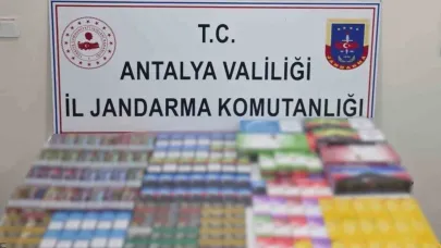 Antalya’da kaçak sigara operasyonu
