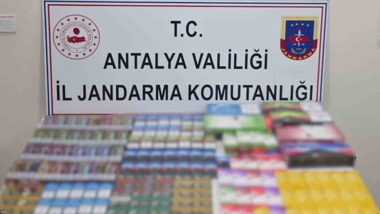 Antalya’da kaçak sigara operasyonu