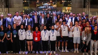 Avrupa Üniversitelerarası Masa Tenisi Şampiyonası'nda açılış töreni