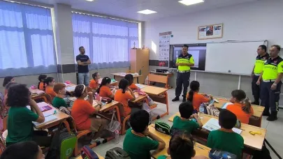 Öğrencilere trafik eğitimi