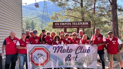 İtalyan motosikletçilerden Antalya çıkarması