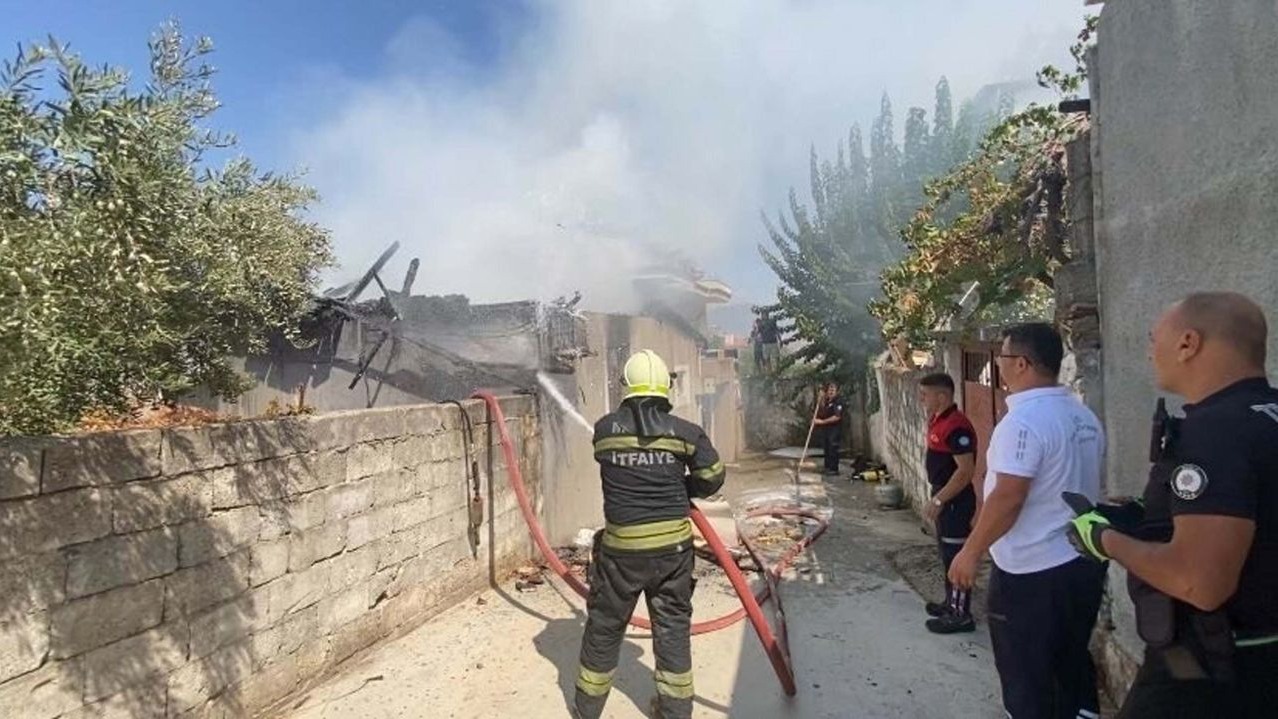 Fethiye’de müstakil evde yangın