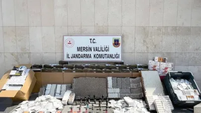 Mersin’de kaçak makaron operasyonu: 2 gözaltı
