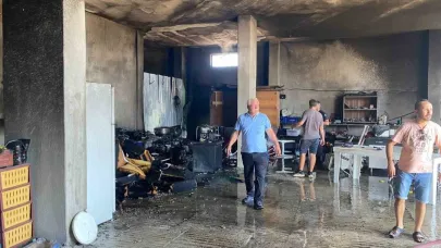 Serik’te evin deposunda çıkan yangın söndürüldü
