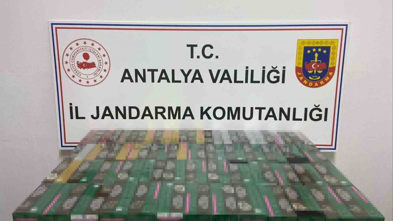 Gazipaşa’da 2 bin paket kaçak sigara ele geçirildi