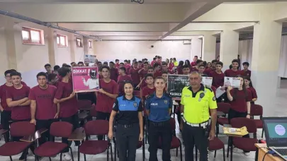 Gazipaşa’da öğrencilere motosiklet ve ekipmanlarının kullanımı hakkında bilgiler verildi