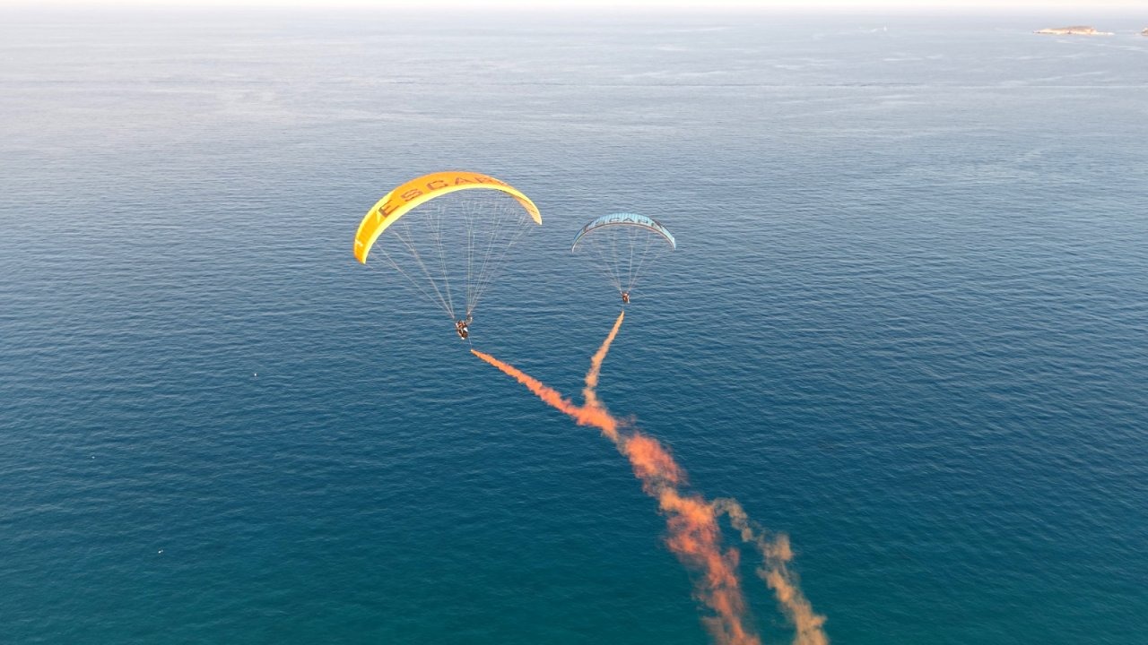 2365 metre zirveden akrobasi: Kemer’de Escape Tahtalı Acro Festivali