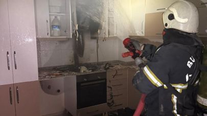 Apartmanda yangın paniği